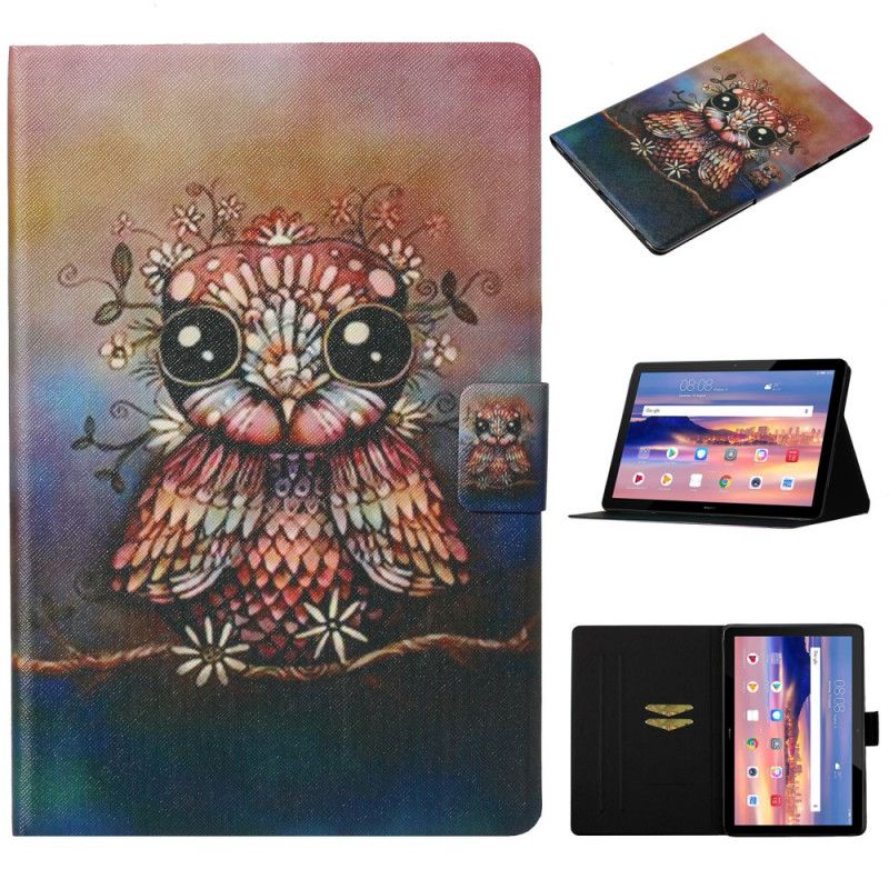 Housse Huawei Mediapad T3 10 Hibou Artistique