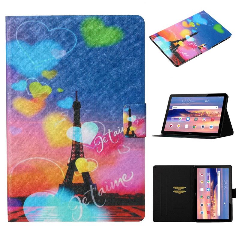 Étui Housse Huawei Mediapad T3 10 Paris Je T'aime