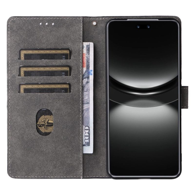 Housse Huawei Nova 13 5G Portefeuille Effet Daim RFID