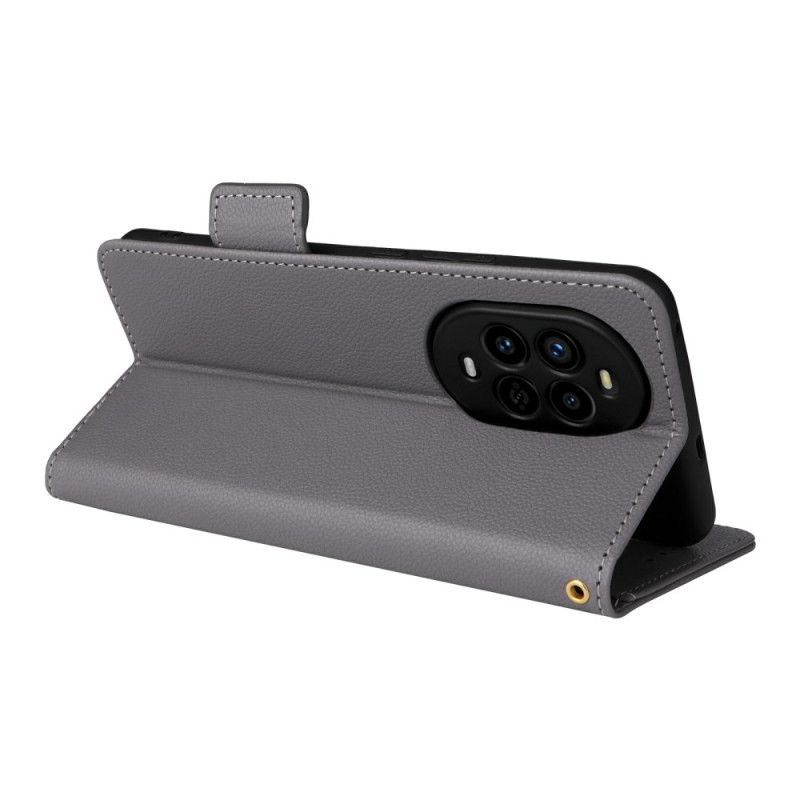 Housse Huawei Nova 13 Pro Simili Cuir Litchi à Lanière