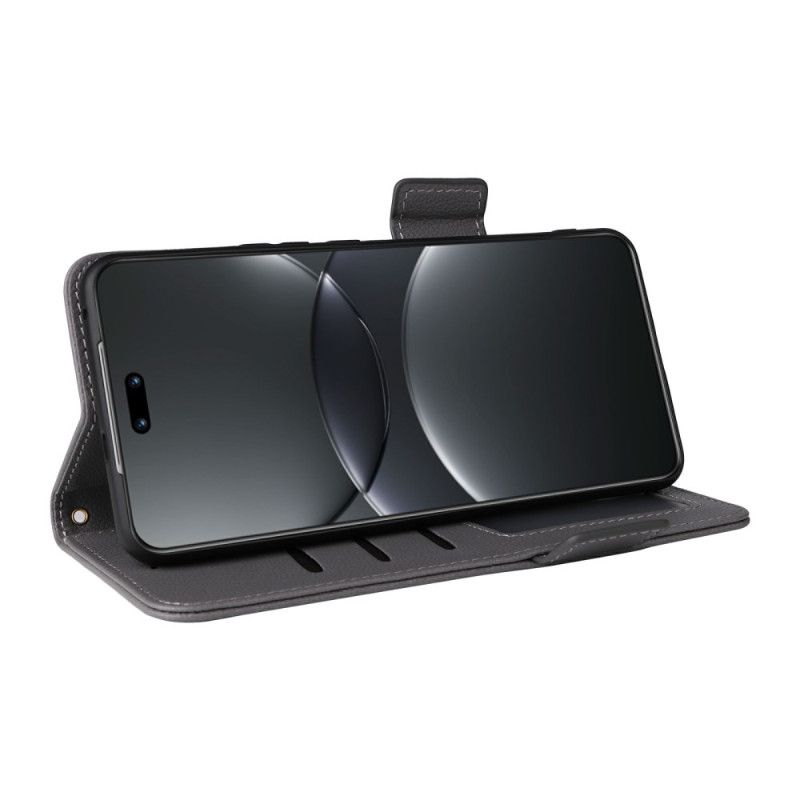 Housse Huawei Nova 13 Pro Simili Cuir Litchi à Lanière