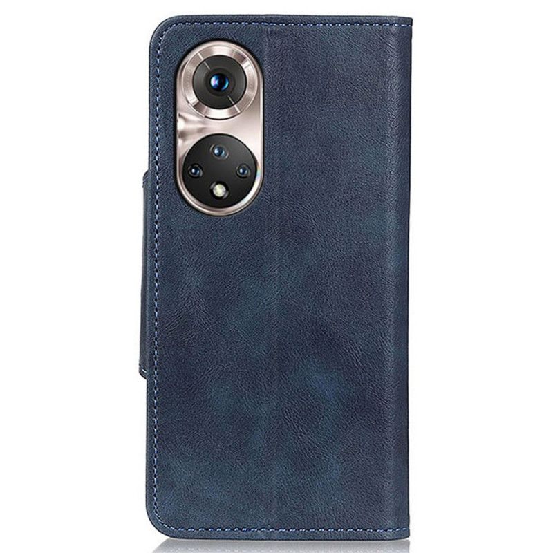 Housse Huawei Nova 9 Pro / Honor 50 Pro Simili Cuir Vintage Et Bouton