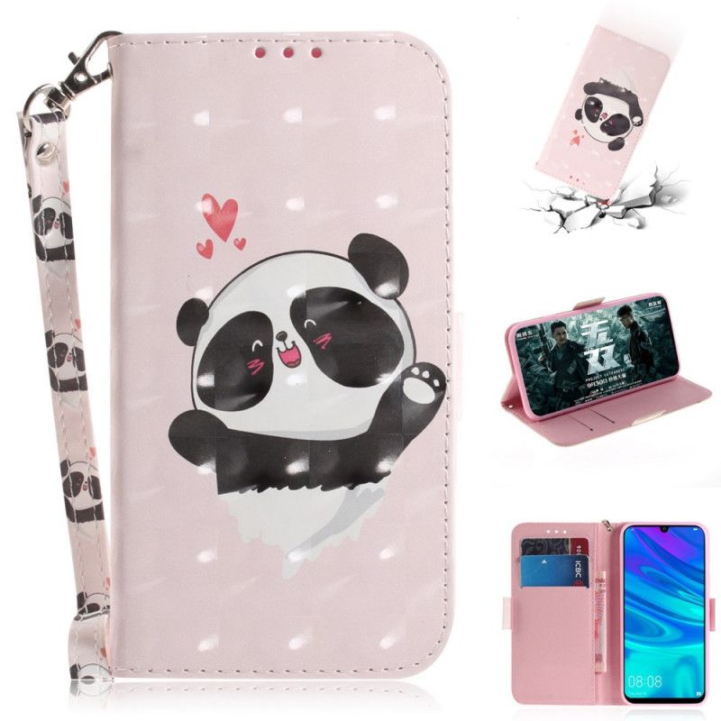 Housse Huawei P Smart 2019 Panda Love À Lanière