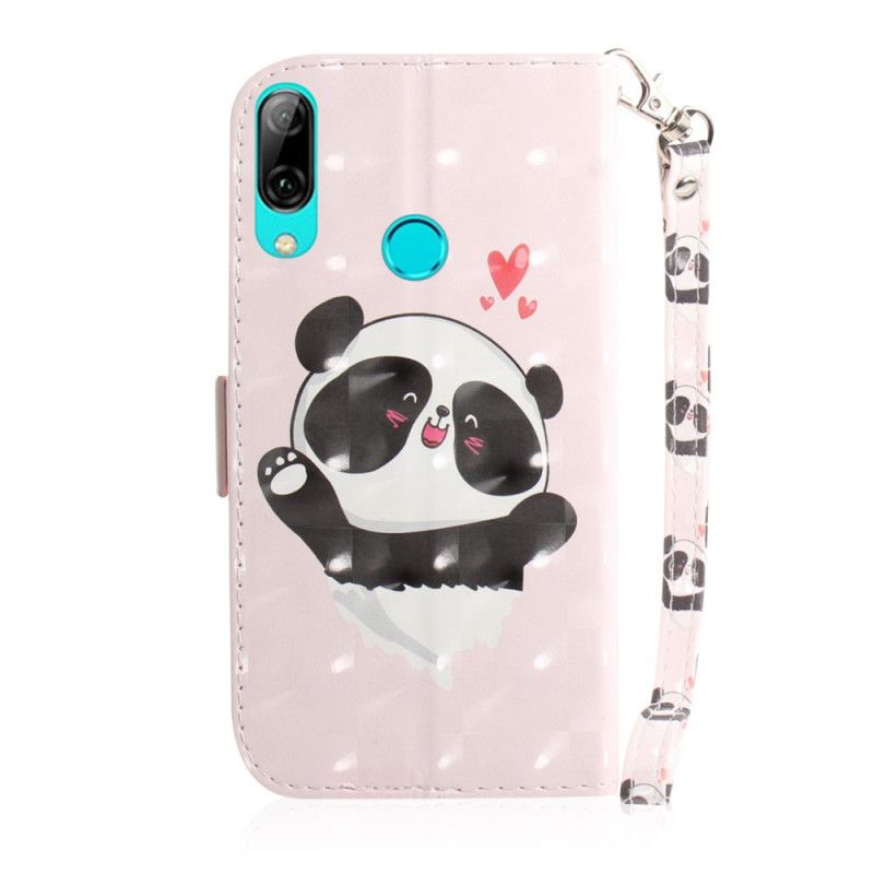 Housse Huawei P Smart 2019 Panda Love À Lanière