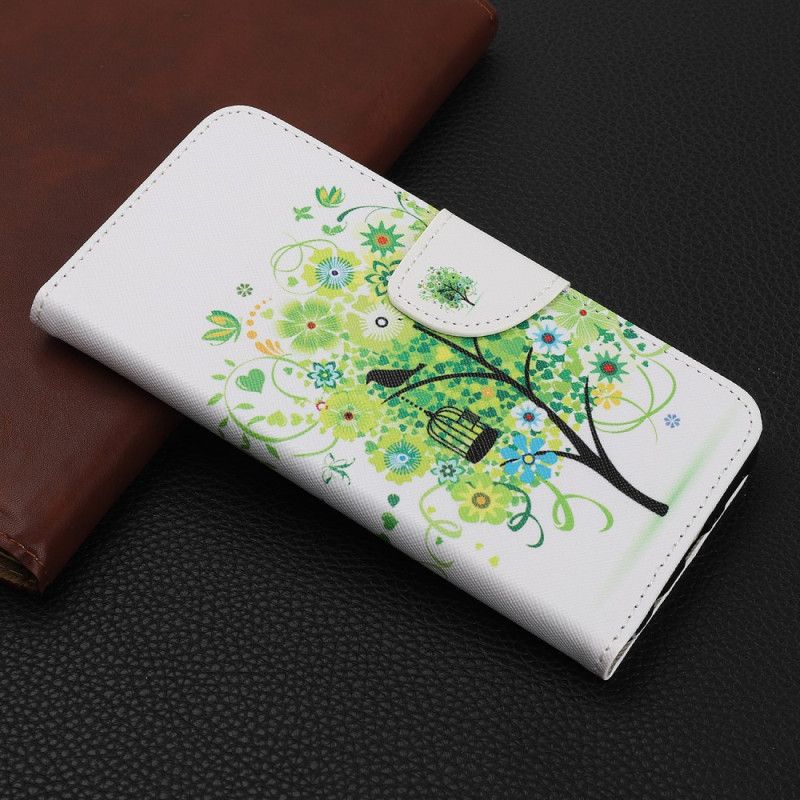 Housse Huawei P Smart 2020 Arbre Fleuri Vert