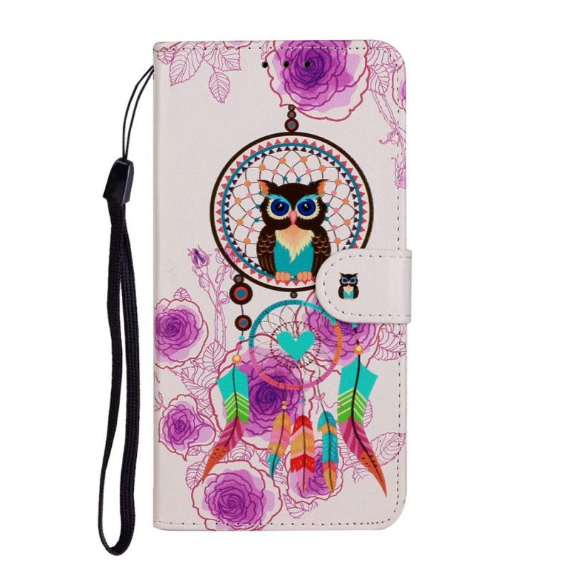 Housse Huawei P Smart 2020 Attrape Rêves Hibou Avec Fleurs