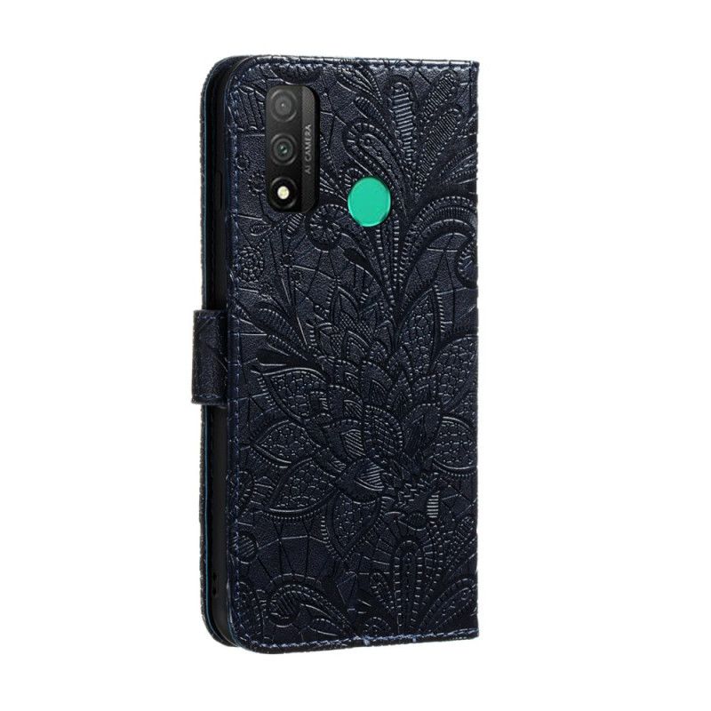 Housse Huawei P Smart 2020 Fleurs Tribales À Lanière