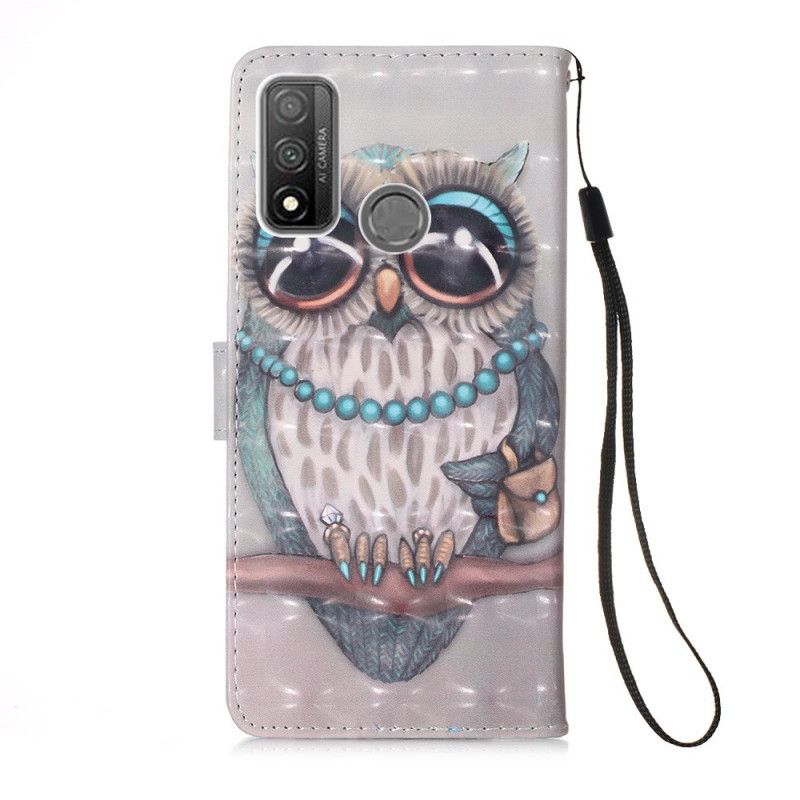 Housse Huawei P Smart 2020 Miss Hibou À Lanière