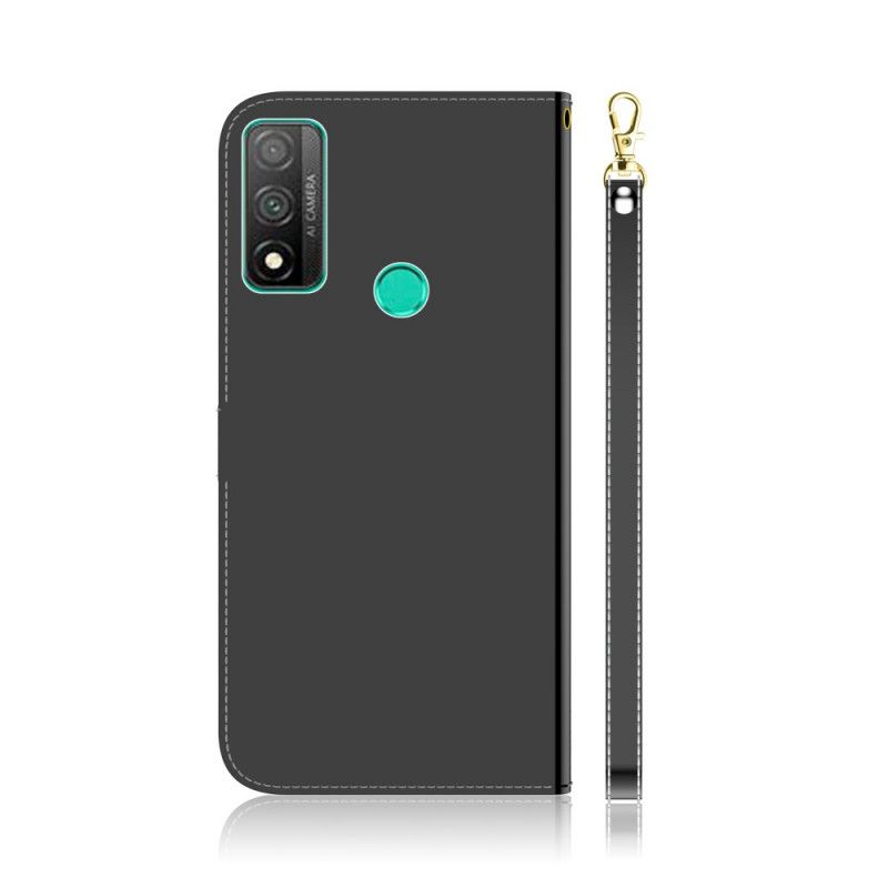 Housse Huawei P Smart 2020 Simili Cuir Couverture Miroir