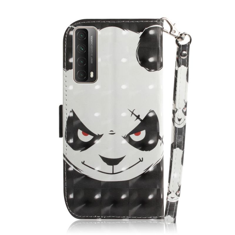 Housse Huawei P Smart 2021 Angry Panda À Lanière