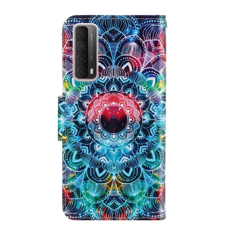 Housse Huawei P Smart 2021 Flashy Mandala À Lanière