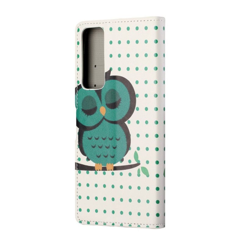 Housse Huawei P Smart 2021 Hibou Endormi