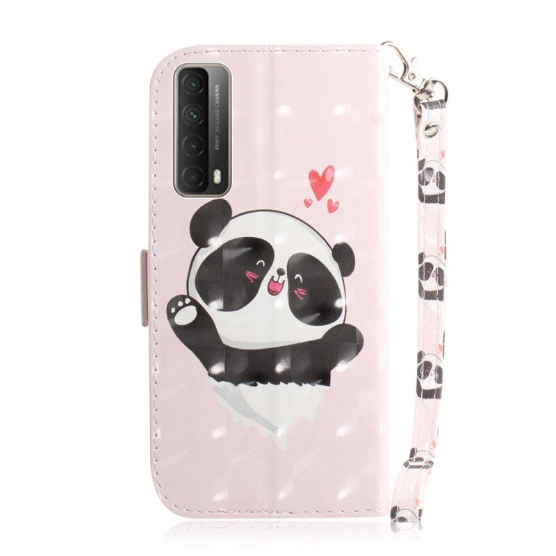 Housse Huawei P Smart 2021 Panda Love À Lanière