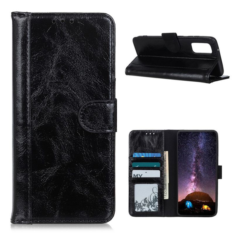 Housse Huawei P Smart 2021 Style Cuir Brillant Fendu