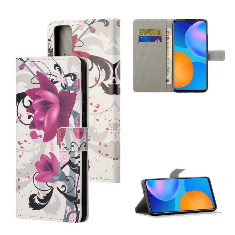 Housse Huawei P Smart 2021 Tropical Flowers