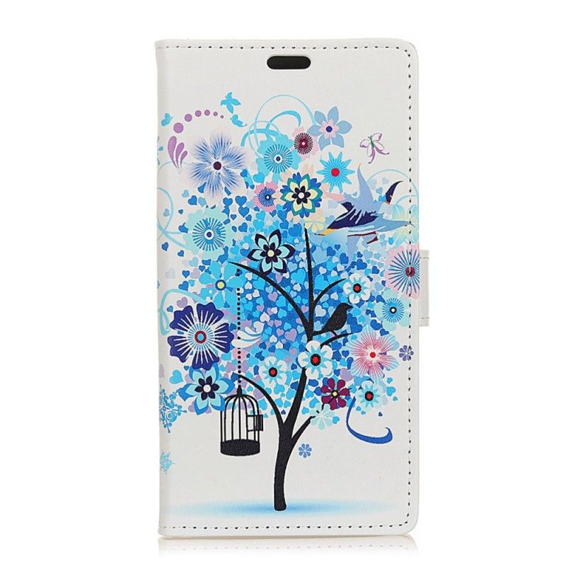 Housse Huawei P Smart Arbre Fleuri