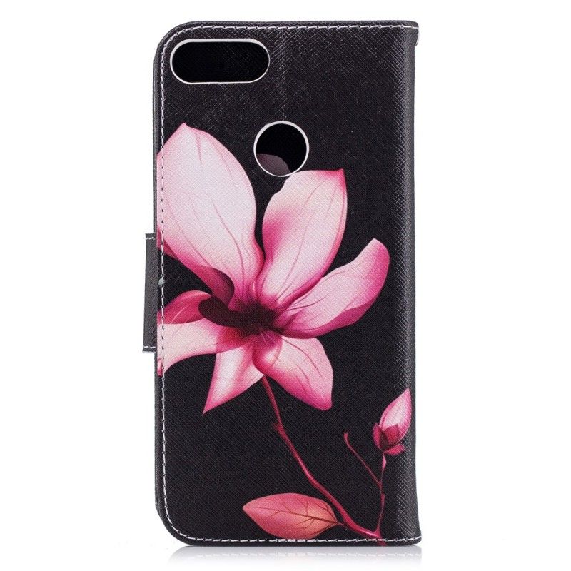 Housse Huawei P Smart Fleur Rose