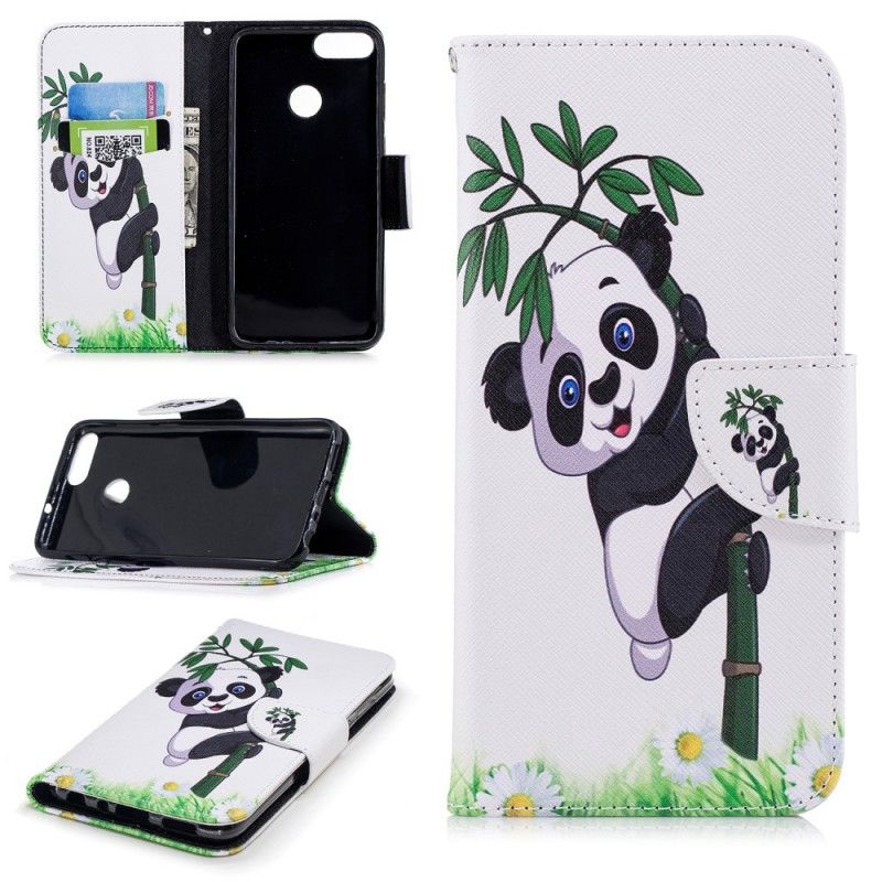 Housse Huawei P Smart Panda Sur Le Bambou