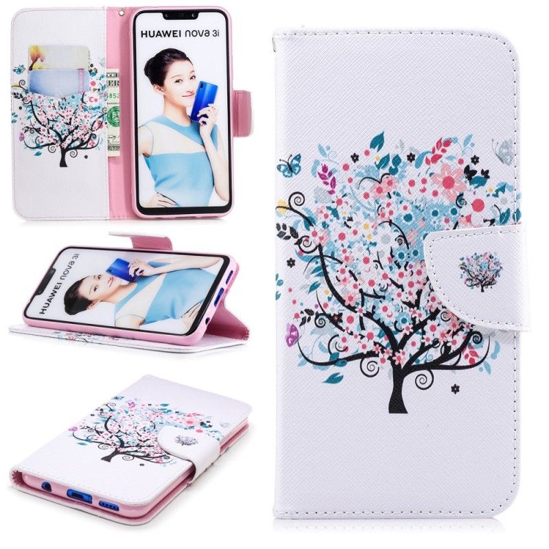 Housse Huawei P Smart Plus Flowered Tree