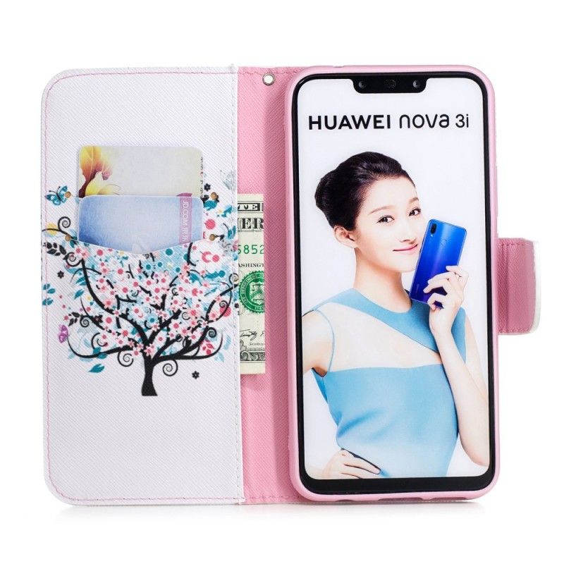 Housse Huawei P Smart Plus Flowered Tree