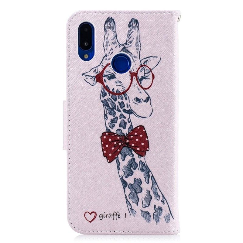 Housse Huawei P Smart Plus Girafe Intello