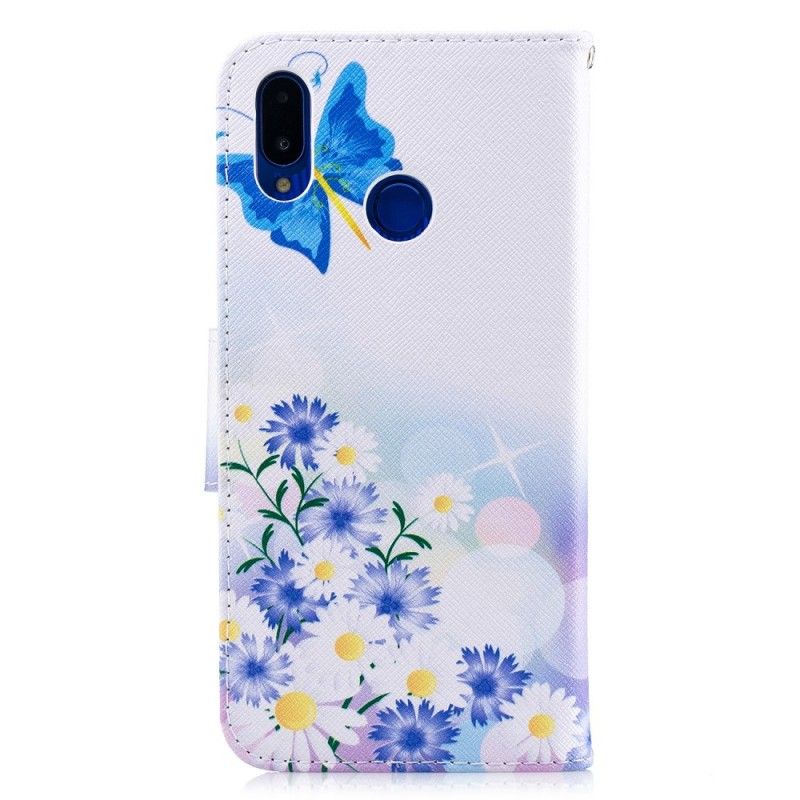 Housse Huawei P Smart Plus Papillons Et Fleurs Peints