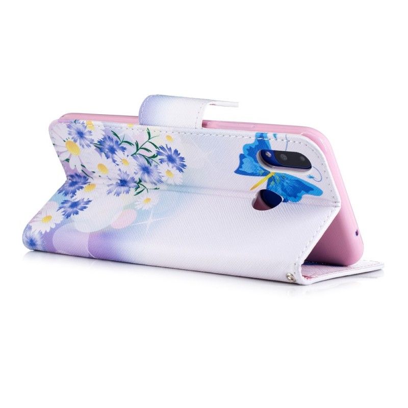 Housse Huawei P Smart Plus Papillons Et Fleurs Peints