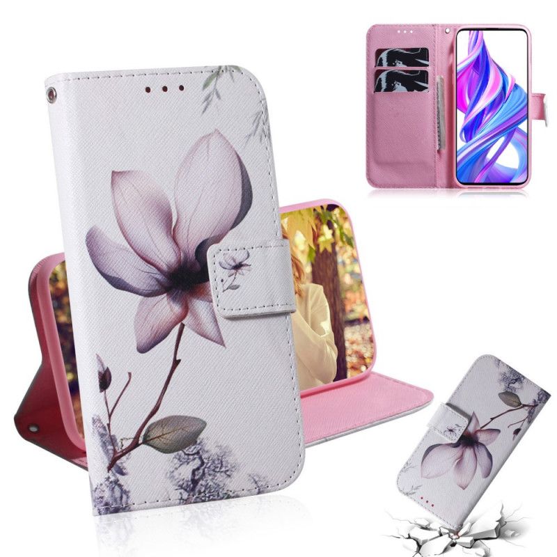 Housse Huawei P Smart Pro / Honor 9x Pro Fleur Vieux Rose