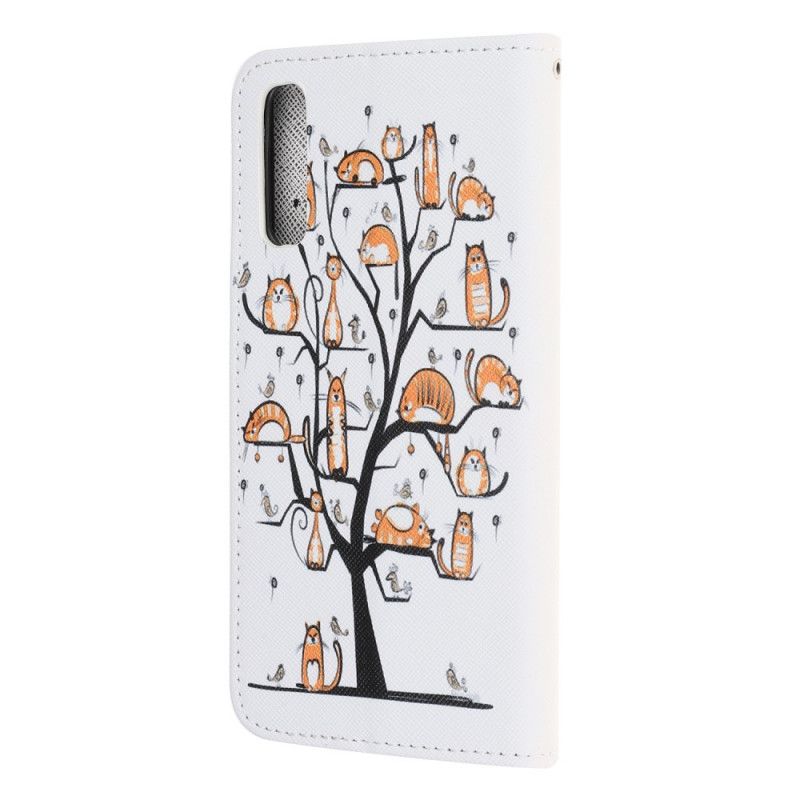 Housse Huawei P Smart S Funky Cats À Lanière