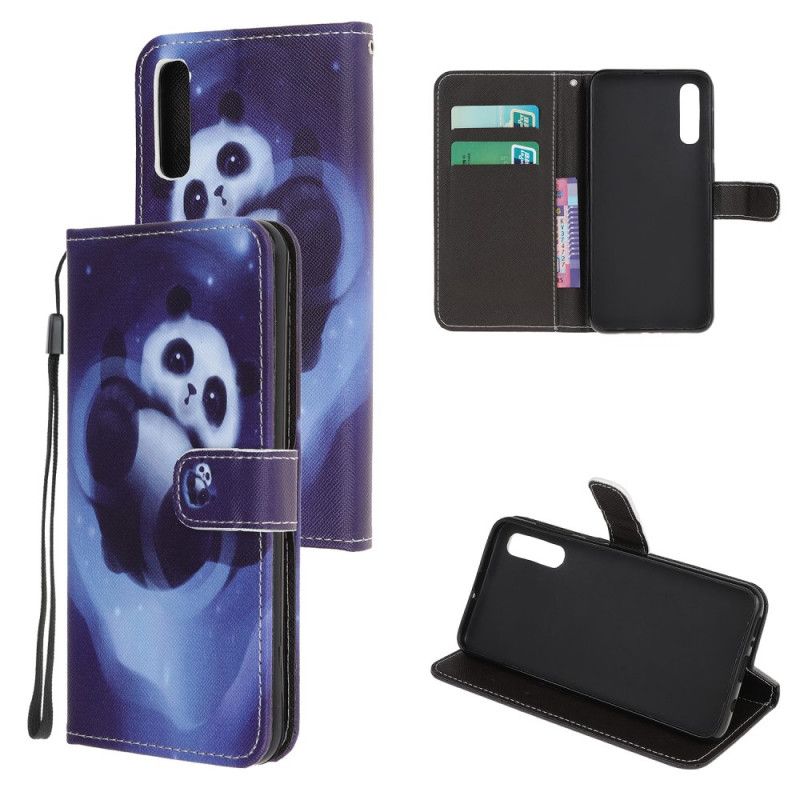 Housse Huawei P Smart S Panda Space À Lanière