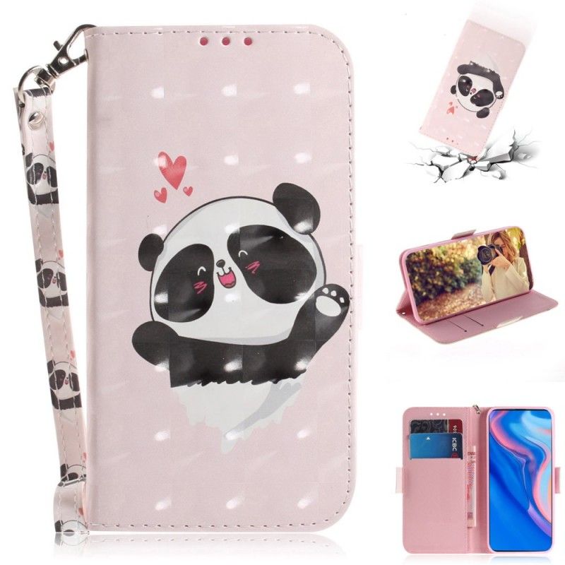 Étui Housse Huawei P Smart Z Panda Love À Lanière