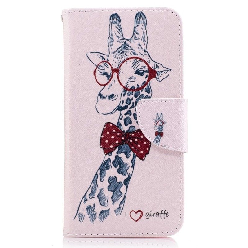 Housse Huawei P10 Lite Girafe Intello