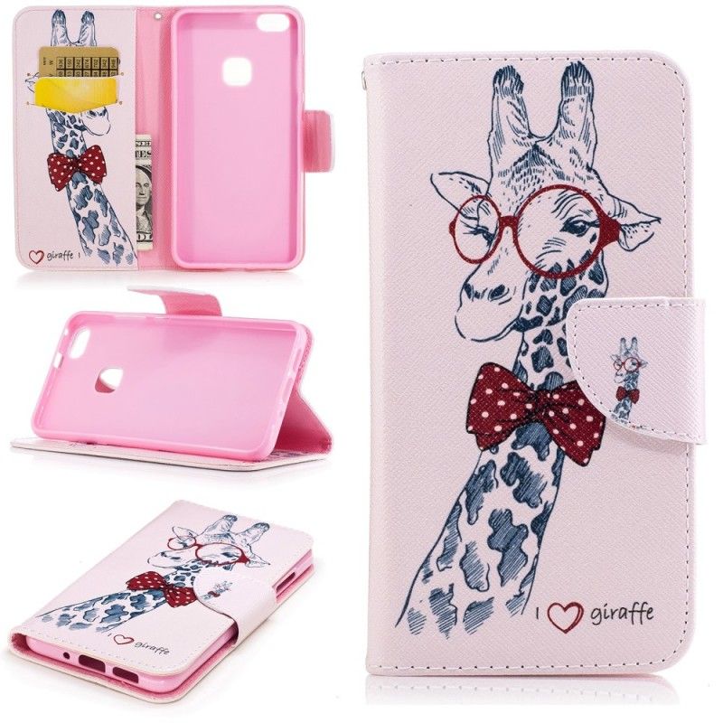 Housse Huawei P10 Lite Girafe Intello