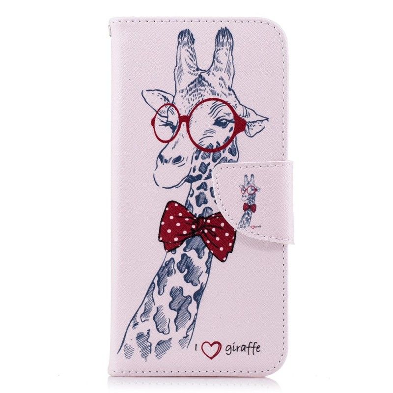 Étui Housse Huawei P20 Girafe Intello