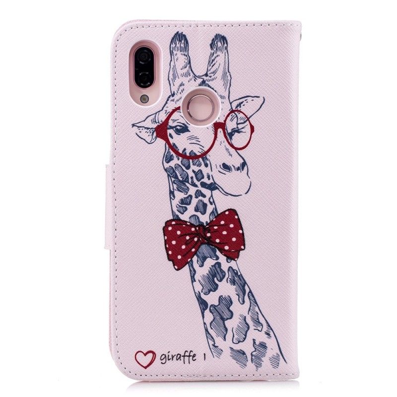 Housse Huawei P20 Lite Girafe Intello