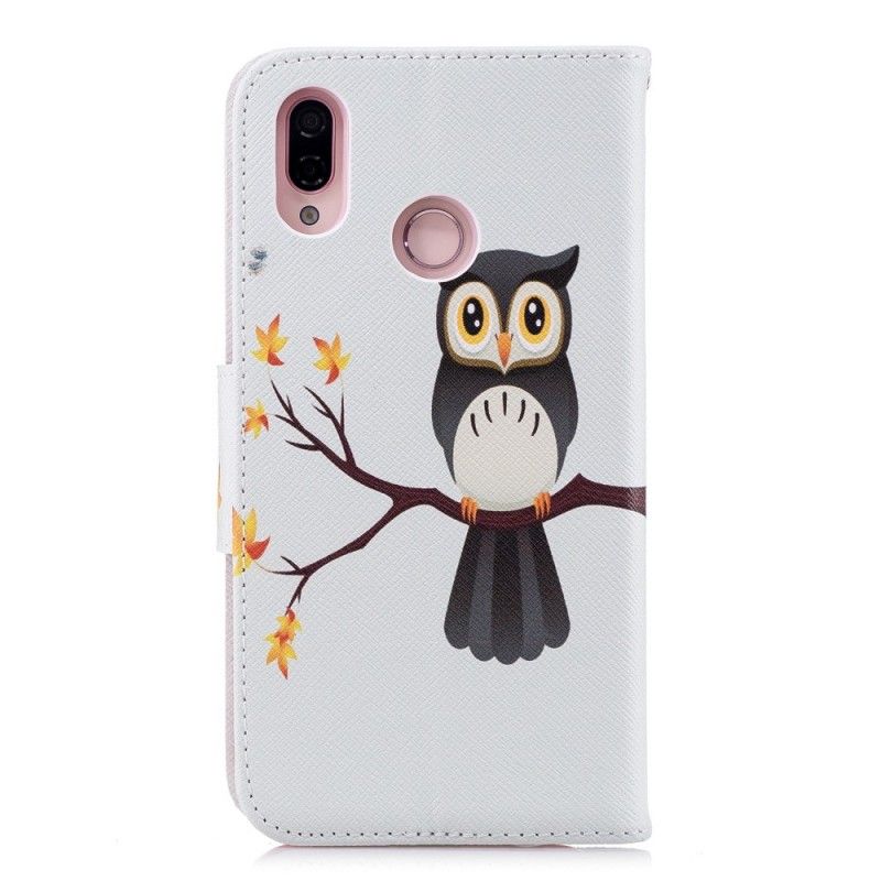 Housse Huawei P20 Lite Hibou Perché Sur La Branche