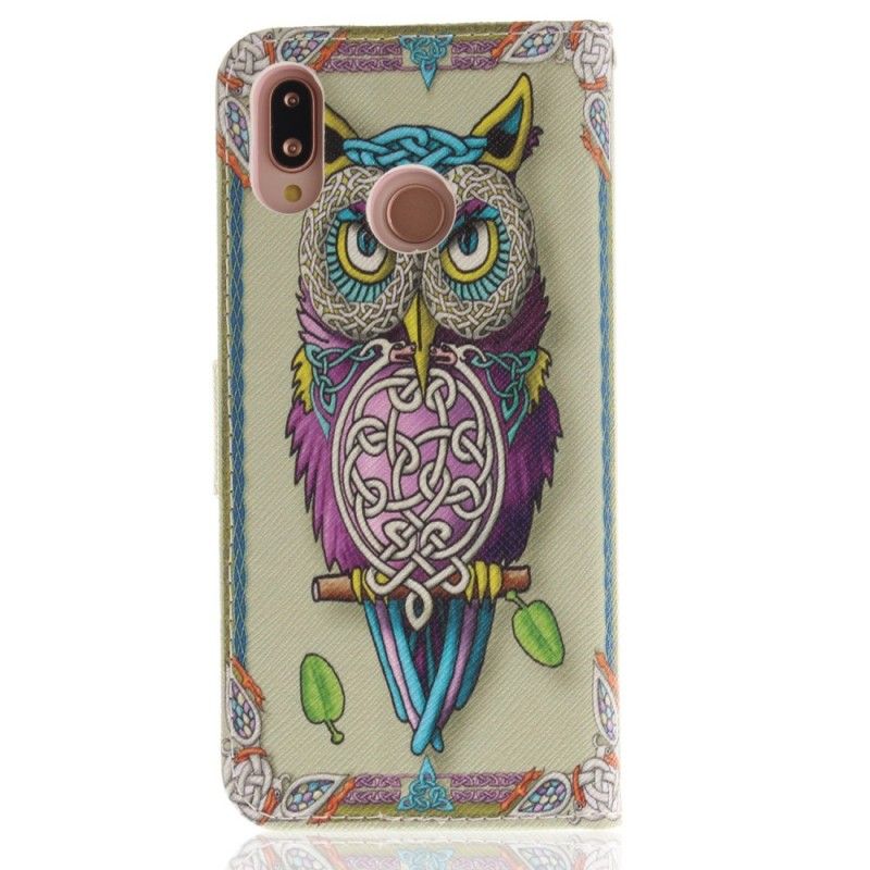 Étui Housse Huawei P20 Lite Hibou Tribal