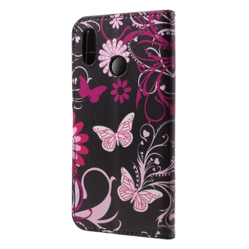 Housse Huawei P20 Lite Papillons Et Fleurs