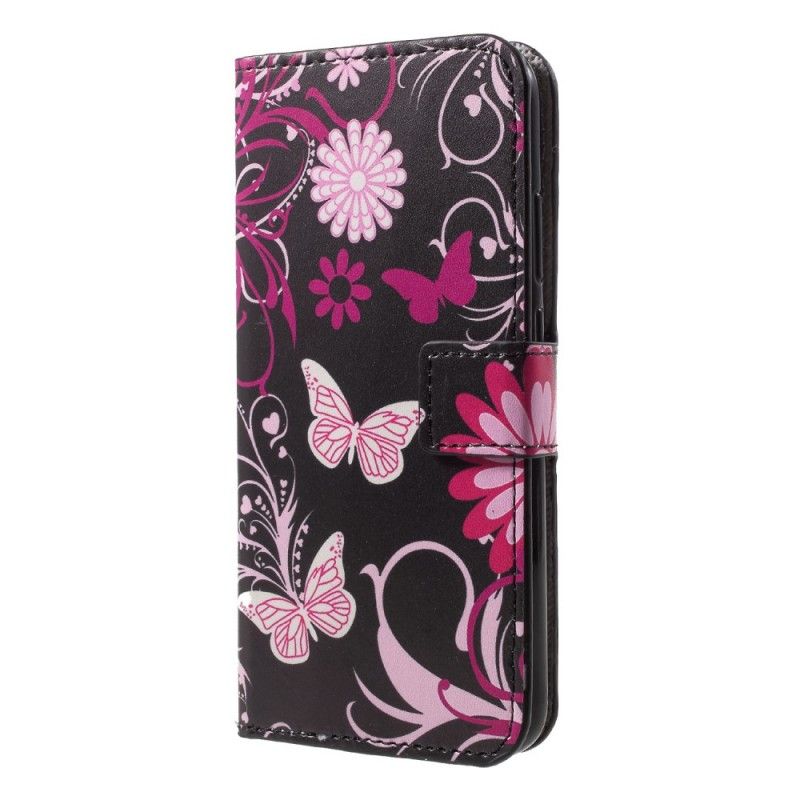 Housse Huawei P20 Lite Papillons Et Fleurs