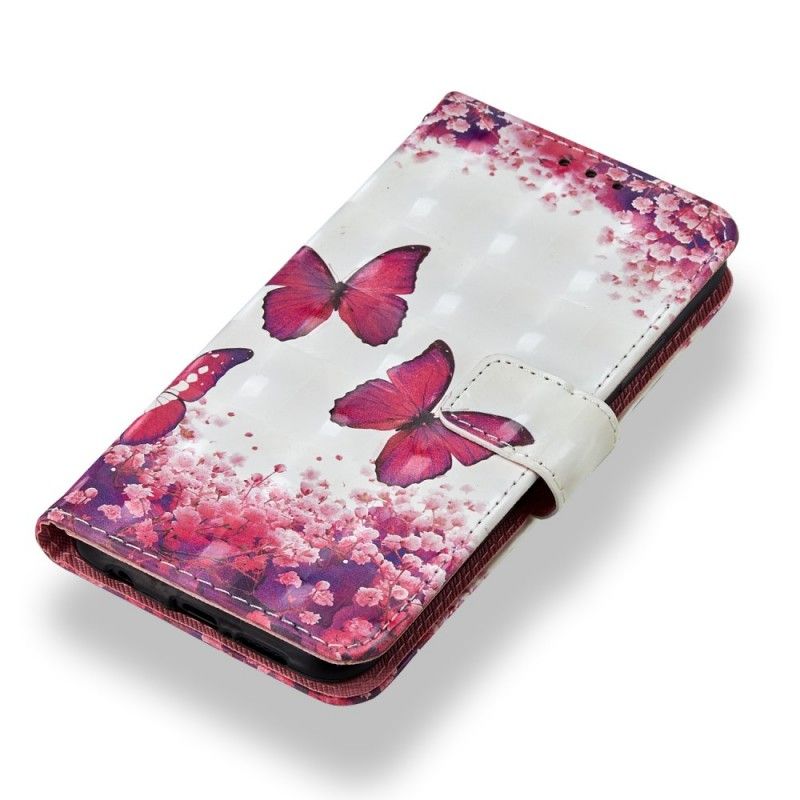 Housse Huawei P20 Lite Papillons Rouges 3d