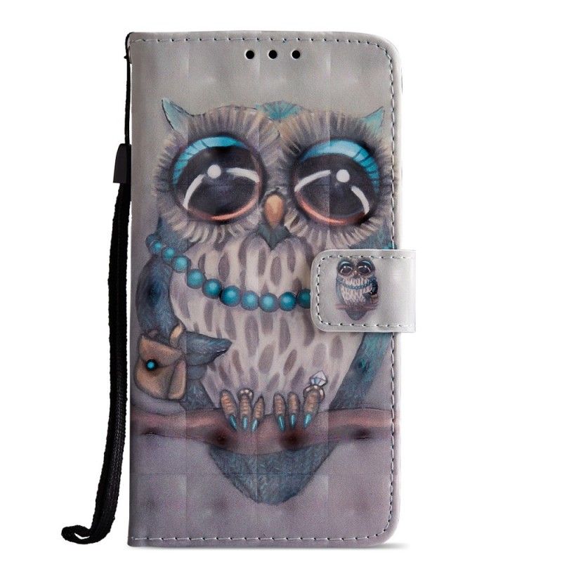 Housse Huawei P20 Miss Hibou 3d