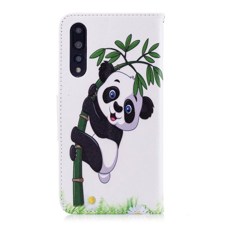 Étui Housse Huawei P20 Pro Panda Sur Le Bambou