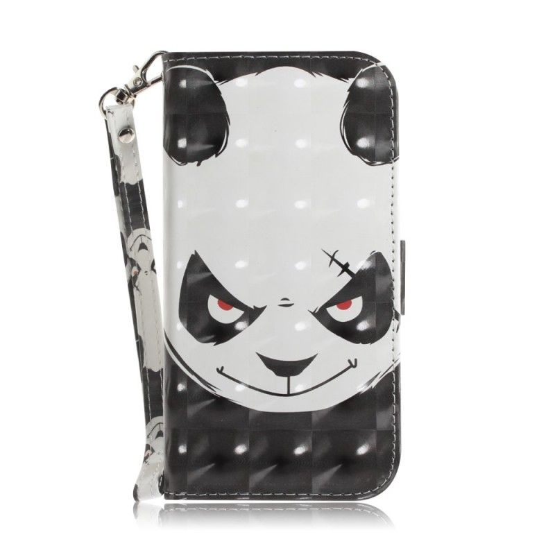 Étui Housse Huawei P30 Lite Angry Panda À Lanière