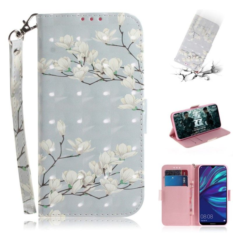 Housse Huawei P30 Lite Arbre En Fleurs À Lanière