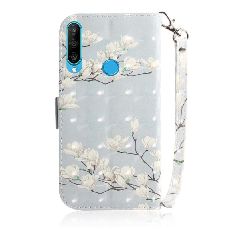 Housse Huawei P30 Lite Arbre En Fleurs À Lanière