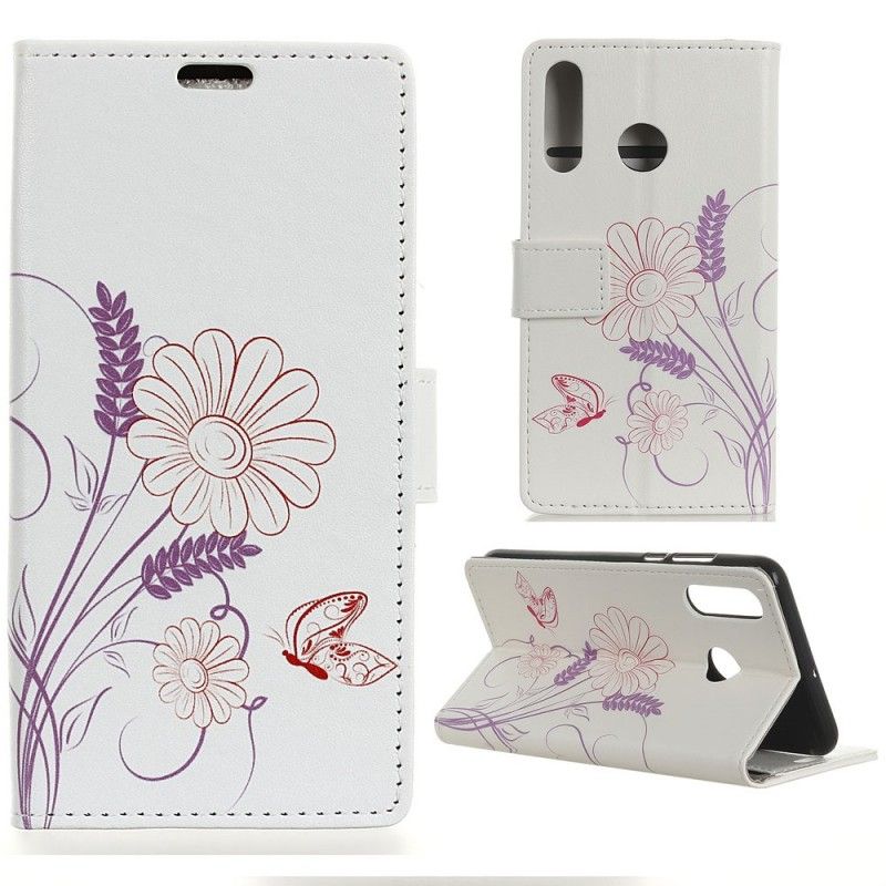 Housse Huawei P30 Lite Dessin Papillons Et Fleurs