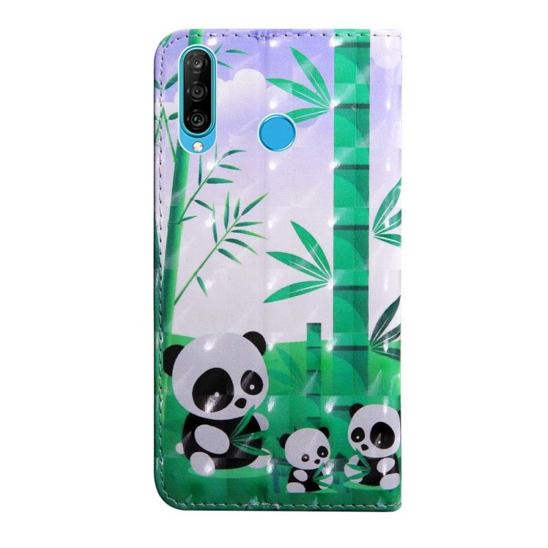 Housse Huawei P30 Lite Famille De Panda