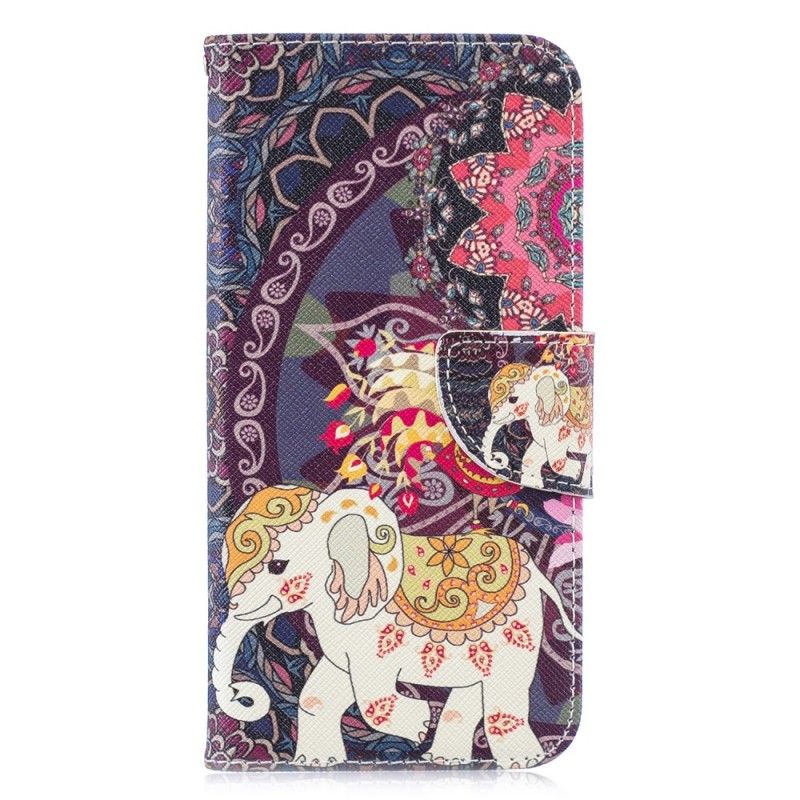 Housse Huawei P30 Lite Mandala Éléphants Ethniques