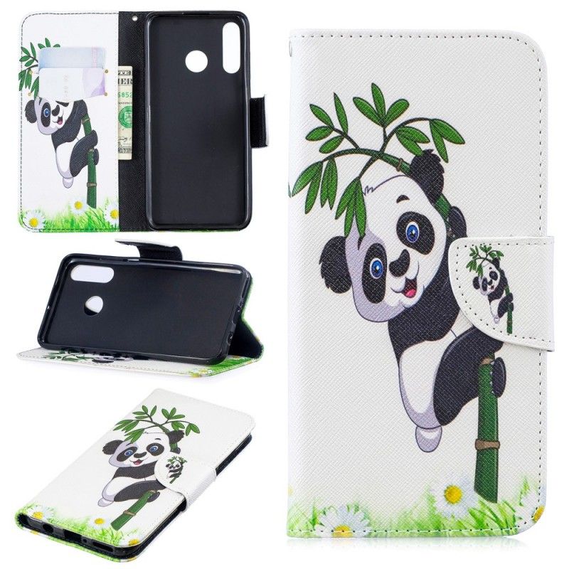 Étui Housse Huawei P30 Lite Panda Sur Le Bambou