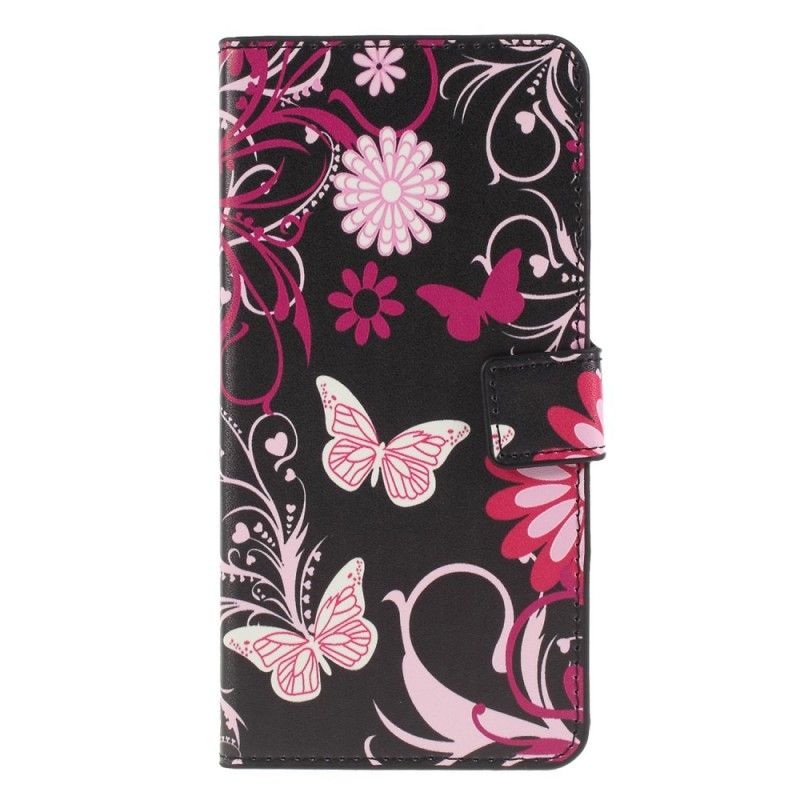 Housse Huawei P30 Lite Papillons Et Fleurs